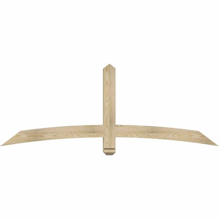 Ekena Millwork Bellingham Rough Sawn Timber Gable Bracket, Douglas Fir, 72"W x 27"H x 4"D x 4"F, 9/12 Pitch GBW072X27X0404BEL00RDF
